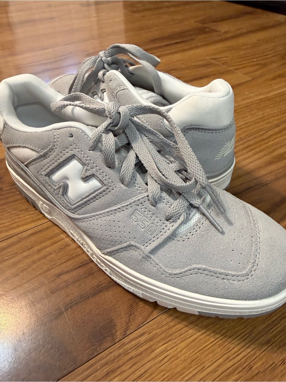 New Balance Gray Suede Men’s Sneakers - Picture 3 of 4